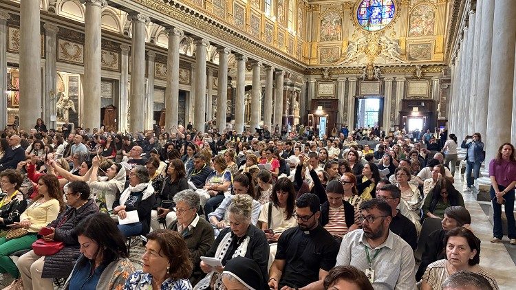 Fedeli siro occidentali a Santa Maria Maggiore