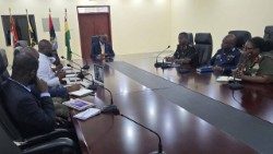 Ghana Catholic Bishops Conference representatives meet the Minister of Defence in Accra