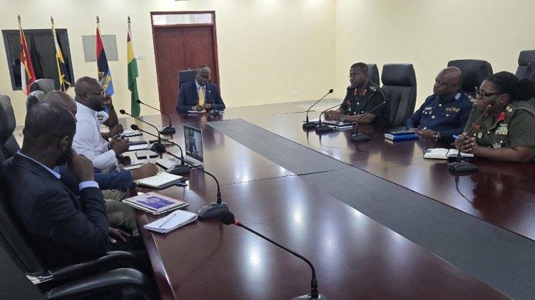Ghana Catholic Bishops Conference representatives meet the Minister of Defence in Accra
