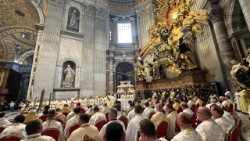 Divine Liturgie en rite byzantin à la basilique Saint-Pierre, le 14 mai 2025. 