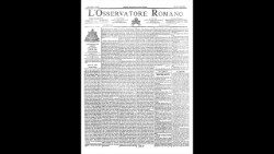 La prima pagina dell'Osservatore Romano del 19 maggio 1891, con l'inizio della "Rerum novarum"