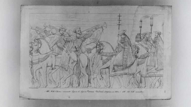 La grande cavalcade de Clément VII et Charles Quint, Brusasorci, 1816