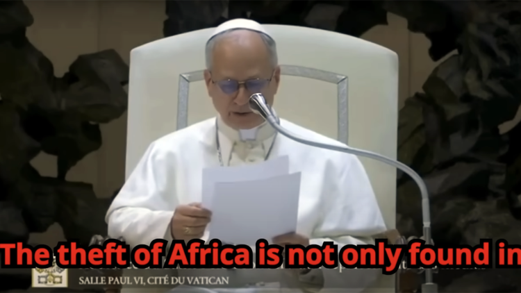 Ein Ausschnitt aus dem YouTube-Video über Papst Leo XIV.