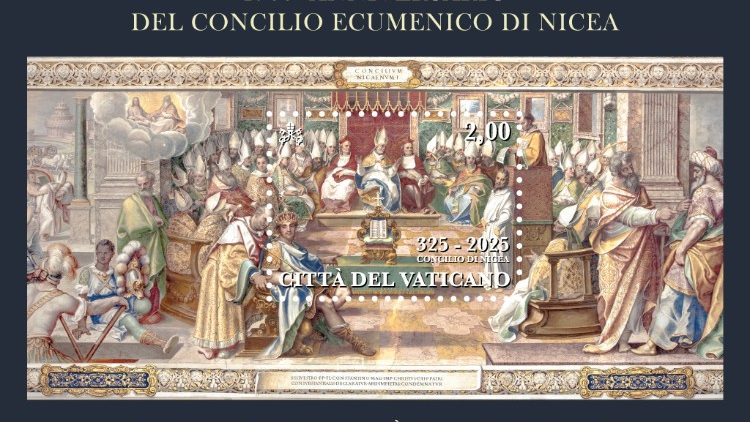 Selo que celebra os 1700 anos do Concílio de Niceia (Vatican Media)