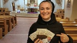 Sister Daria Tyborska in the parish where she spoke about the Bethany Mission to Support Priests