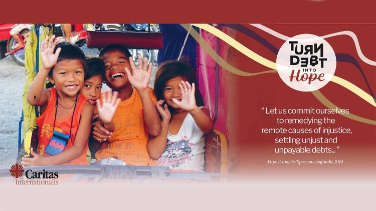 A poster for Caritas' campaign