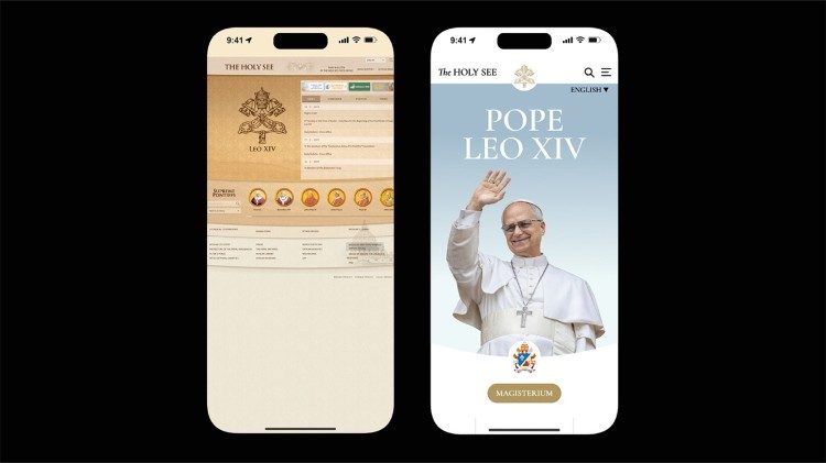 Old and new designs of Vatican.va