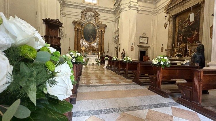 The interior of St. Thomas of Villanova parish