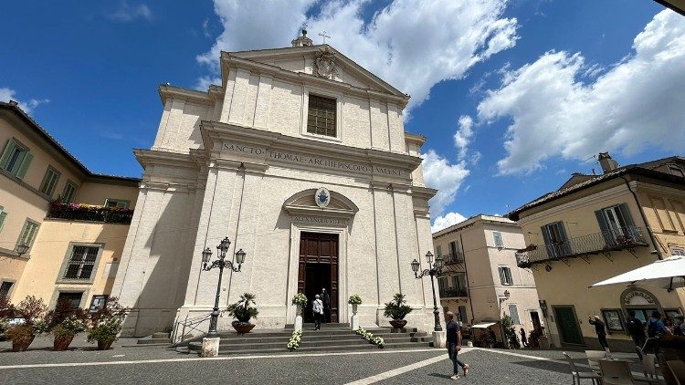 The facade of St. Thomas of Villanova parish