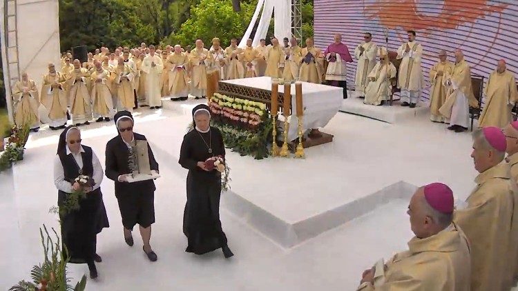 Un moment de la célébration