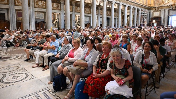 2025.05.31 Msza św. Bazylice Matki Bożej Większej z udziałem pielgrzymów z Polski