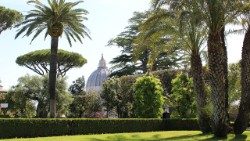 Ansicht der Vatikanischen Gärten