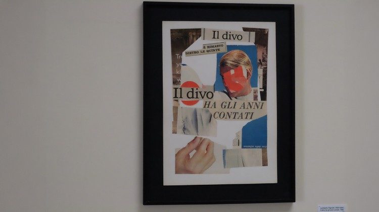  Lamberto Pignotti, «El divo tiene los años contados» (1964). Cortesía de Frittelli arte contemporánea, Florencia