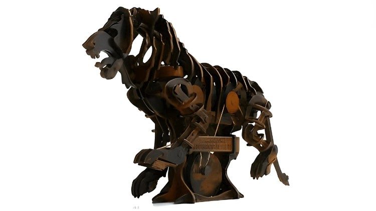 "Leão autônomo" de Leonardo em projeto de reconstituição chefiado por Mario Taddei