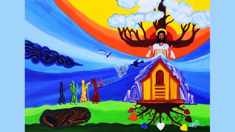 யூபிலி ஆண்டு மையக்கருத்தை வெளிப்படுத்தும் படம்