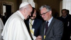 Austen Ivereigh com Papa Francisco