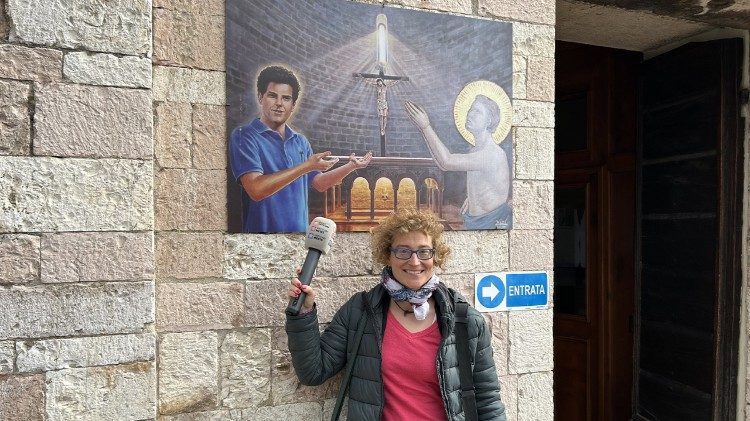 Radio Vatikan-Reporterin Stefanie Stahlhofen in Assisi auf den Spuren von Carlo Acutis