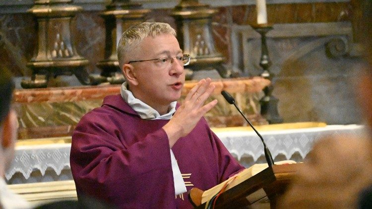 2025.03.20 Eucharystia przy grobie św. Jana Pawła II