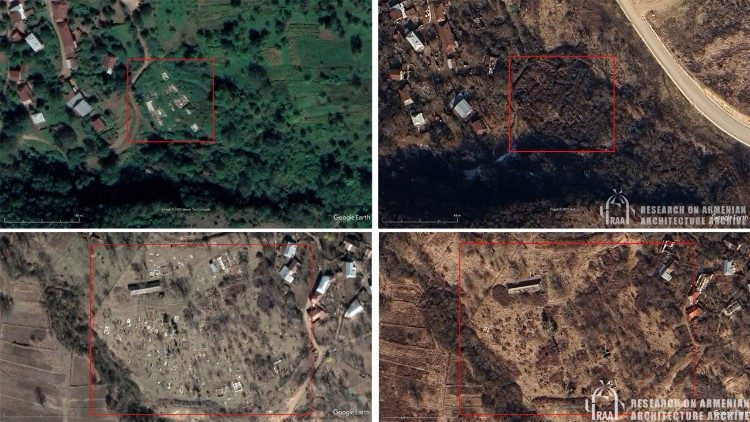 2025.03.22 Cimiteri di villaggi armeni distrutti dall'Azerbaigian