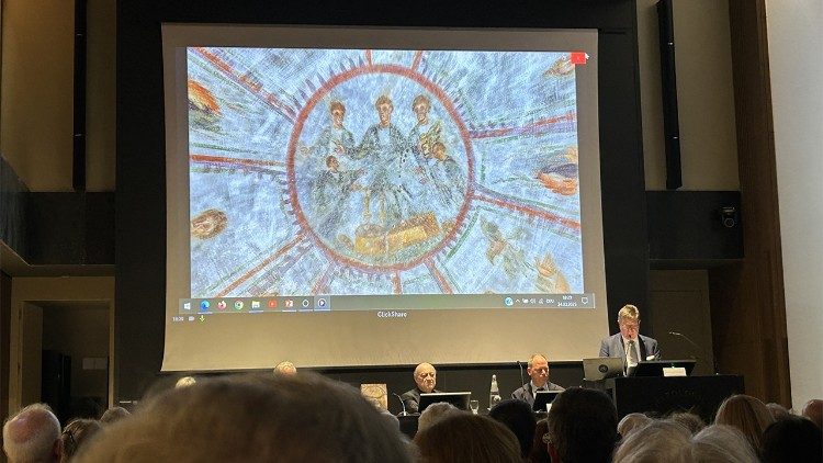 रोम में ख्रीस्तीय कटाकुन्ब की एक क्रिब