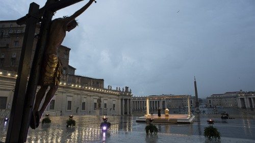 A Statio Orbis de 27 de março de 2020 na Praça São Pedro com o Papa Francisco