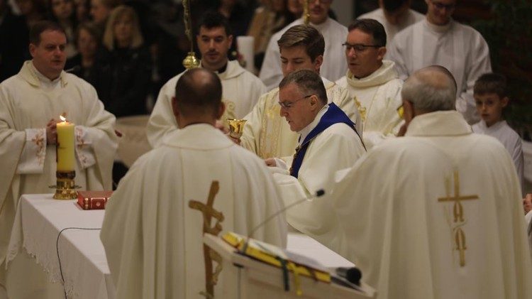 Kardinal Bozanić predvodio misno slavlje prigodom svetkovina Navještenja Gospodinova na zagrebačkim Vrbanima (Foto: TUZGN)