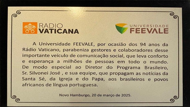 Homenagem da Universidade FEEVALE