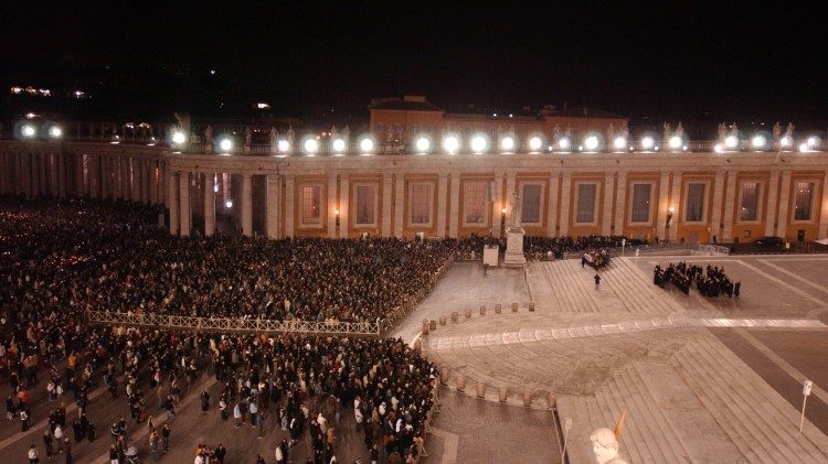 Bei der Beerdigung Johannes Pauls II. 2005
