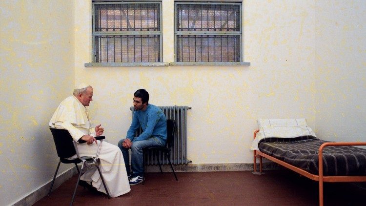 Jan Pavel II. ve věznici Rebibbia, ilustračn&iacute; foto