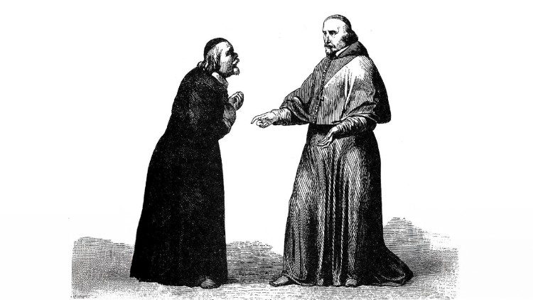 Il cardinale Borromeo a colloquio con don Abbondio