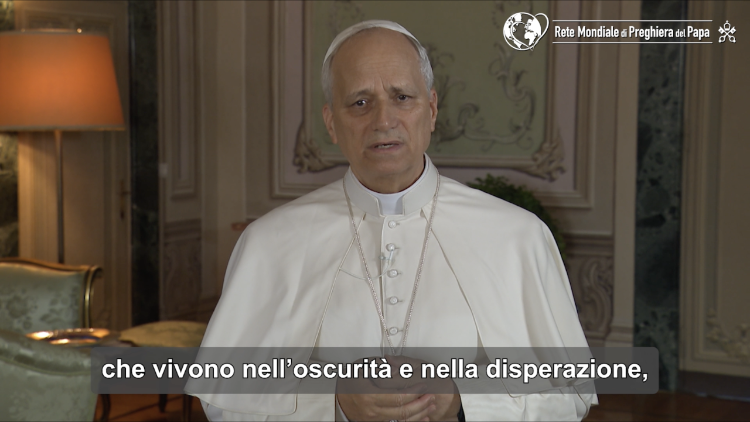 Papa Leone XIV nel video dell'intenzione di preghiera di questo mese