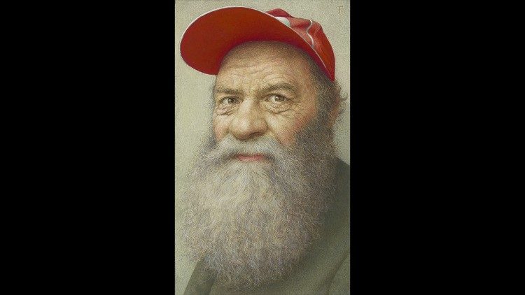 Michael Triegel, Römischer Bettler, 2018. Foto: Galerie Schwind, Leipzig