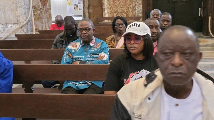 Some of the Cameroonian Pilgrims visiting holy sites in Italy for the Jubilee 2025