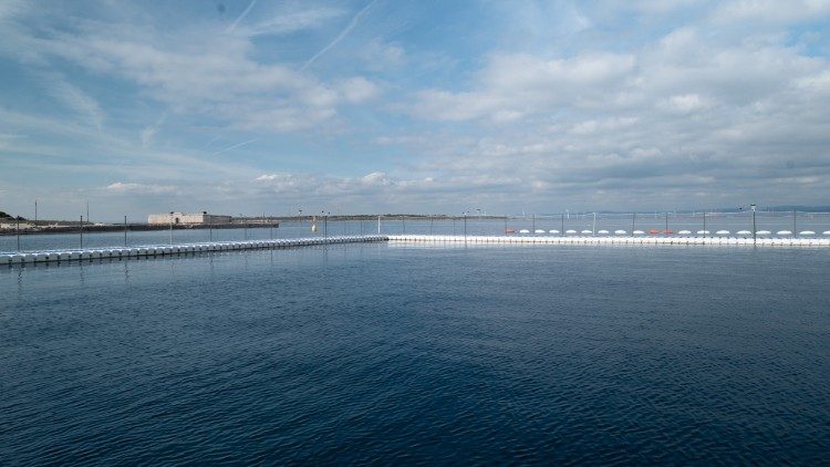 Lo spazio dove nascerà la piscina in mare aperto per i delfini