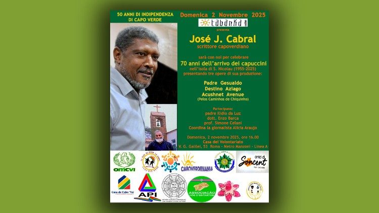 Cartaz do encontro, organizado por Tabanka Onlus com a adesão doutras associações cabo-verdianas  em Itália.