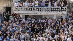 Festejos entre os cristãos de Ghassanieh, Síria