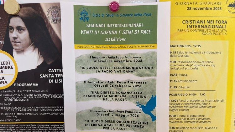Il ciclo di seminari "Venti di guerra semi di pace"