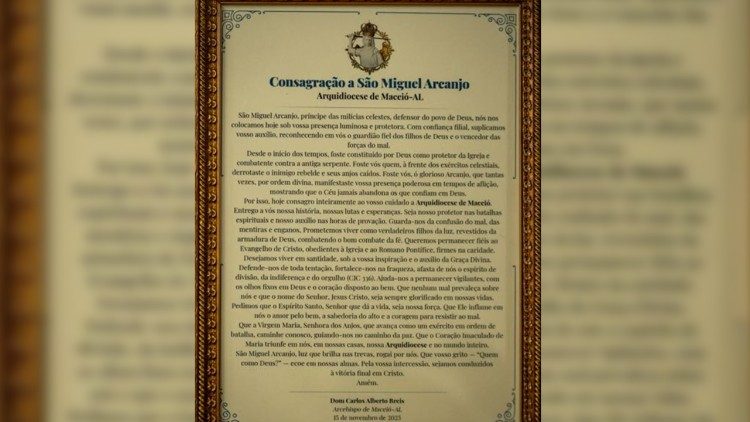 Consagração da Arquidiocese de Maceió a São Miguel Arcanjo