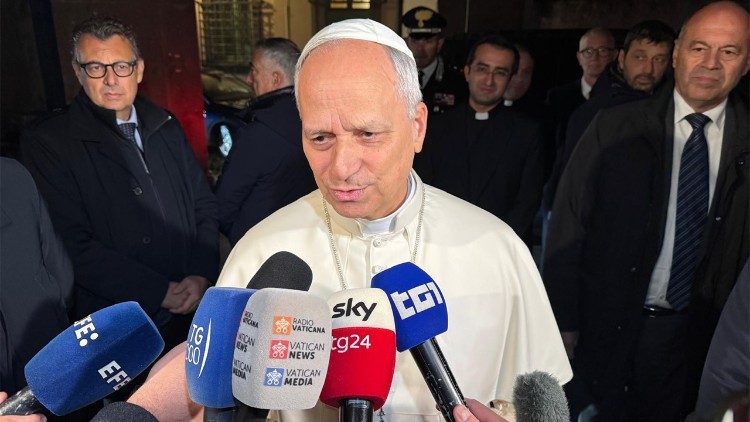 Papst Leo am Dienstagabend in Castel Gandolfo