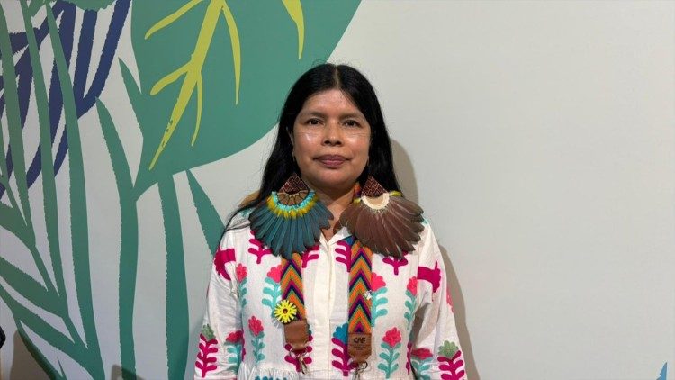 Patrícia Gualinga é uma das vice-presidentes da Conferência Eclesial da Amazônia (CEAMA).