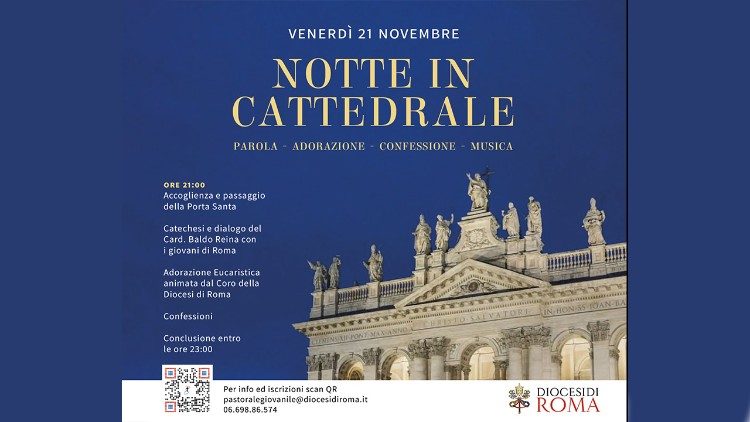 Notte in Cattedrale, la locandina con il codice QR