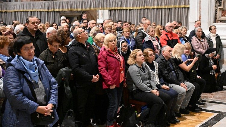 We Mszy św. uczestniczyli liczni pielgrzymi z Polski