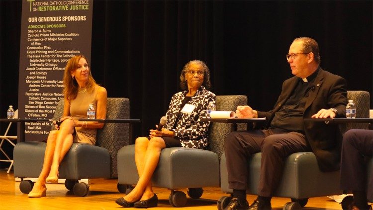 Panelists speak at the National Catholic Conference on Restorative Justice