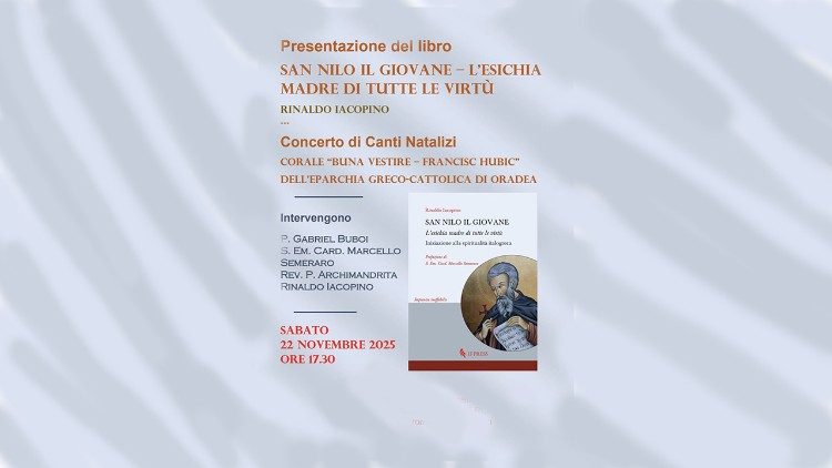 La ”Pio Romeno” din Roma, prezentarea unei cărți despre sfântul Nil cel Tânăr și concert de colinde