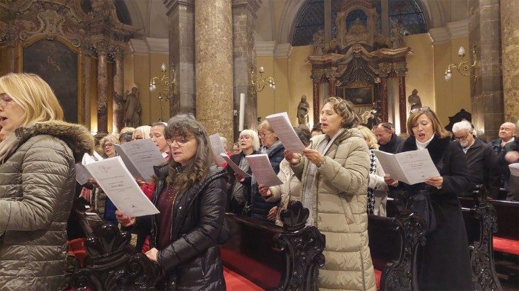 Sudionici Jubileja crkvenih zborova i pjevača u Rijeci