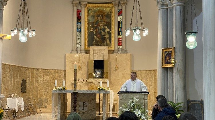 El padre Igor Barbini, en Esmirna