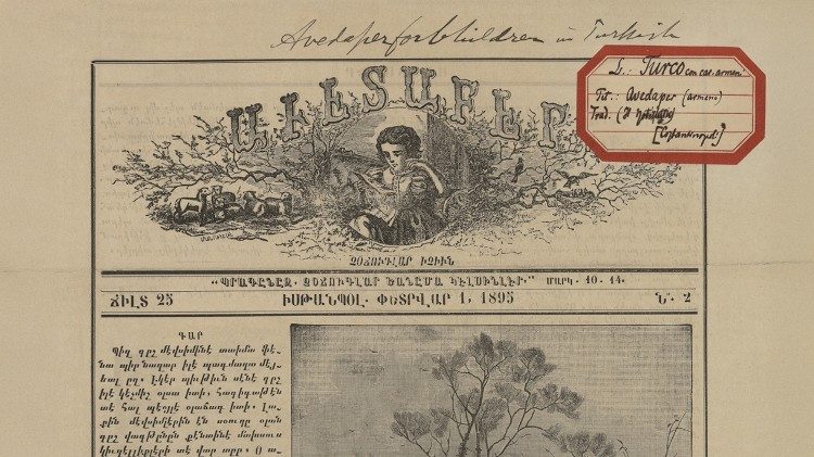 La revue Avedaper en langue arménienne (1895).