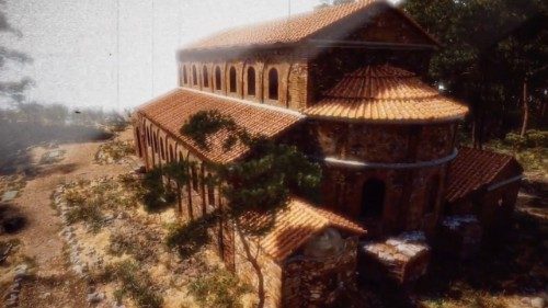 Pravděpodobná podoba baziliky sv. Neofita v Izniku - starověké Nikáji