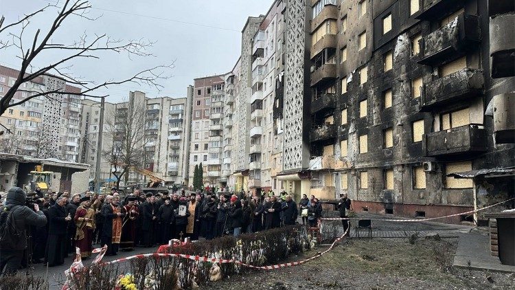 Ukrainos vyskupų malda Ternopilyje   