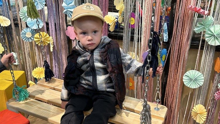 Un enfant pris en charge par le centre de l'Ordre de Malte.